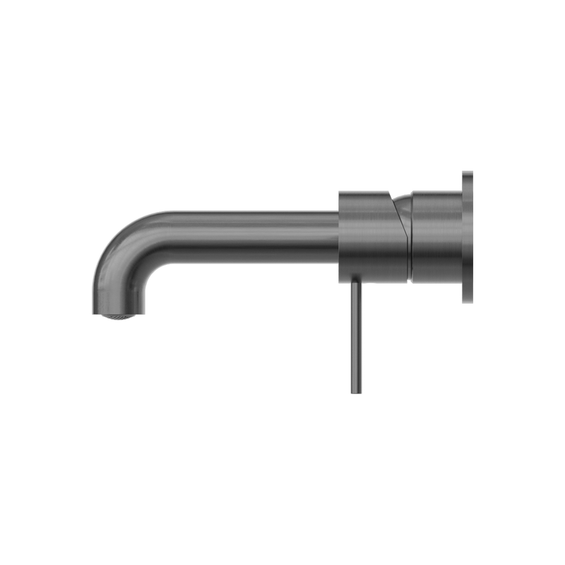 Mecca Wall Basin Mixer Separate Back Plate 230mm Spout Gunmetal