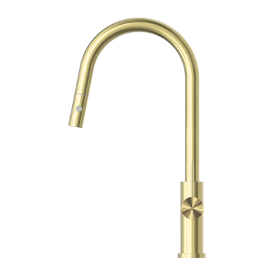 Mecca Brushed Gold Pull Out Mixer With Veggie Spray Function