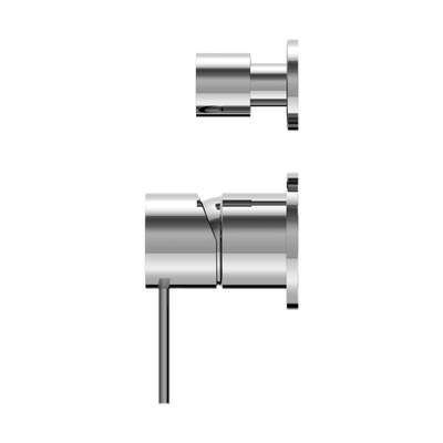 Mecca Shower Mixer with Divertor Separate Back Plate Chrome