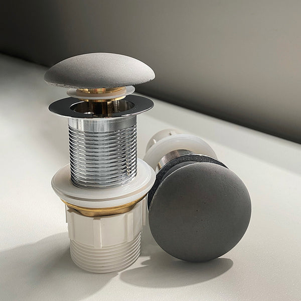 Alma 32mm Concrete Grey Pop Up Waste