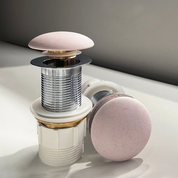 Alma 32mm Concrete Champagne Pink Pop Up Waste