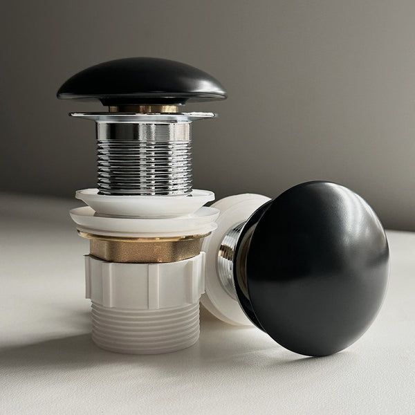 Alma 32mm Matte Black Ceramic Pop Up Waste