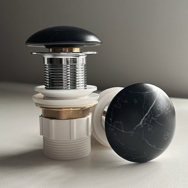 Alma 32mm Nero Marquina Pop Up Waste