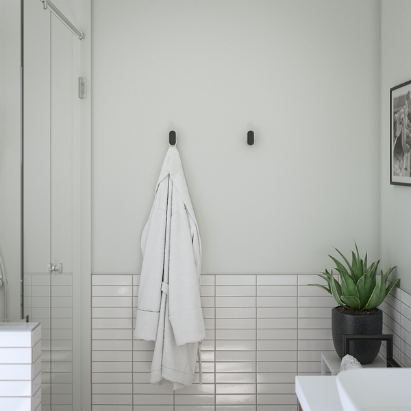 Alma Ascari Matte Black Robe Hook