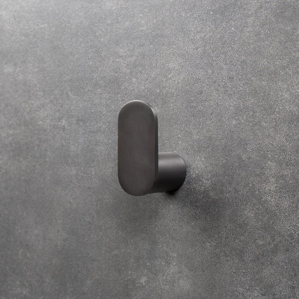 Alma Ascari Brushed Gunmetal Robe Hook