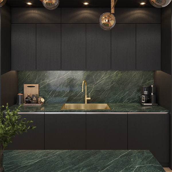 Alma Brushed Brass Gold Marissa 810x450 XLarge Single Bowl Sink Trough