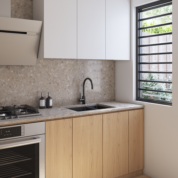 Alma Brushed Gunmetal Clara 595x450 Single & Mini Bowl Sink