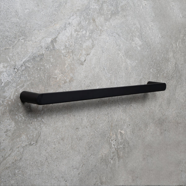 Alma Ascari Matte Black 600 Single Towel Rail