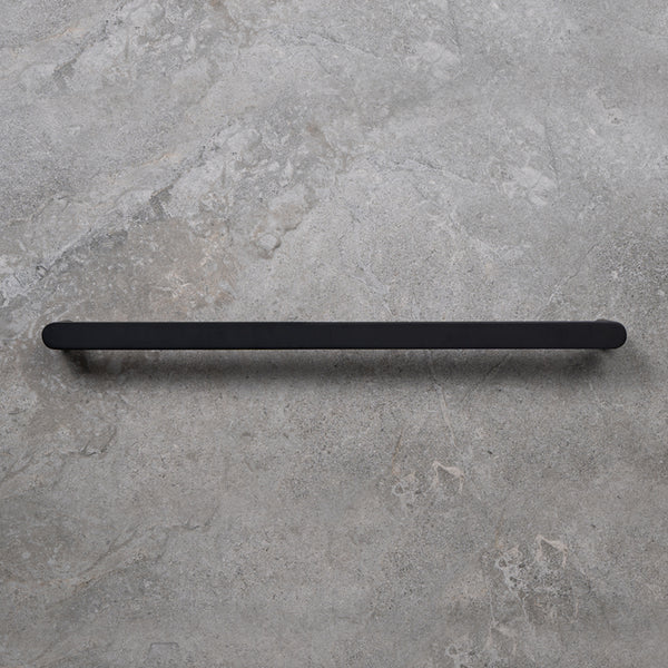Alma Ascari Matte Black 600 Single Towel Rail