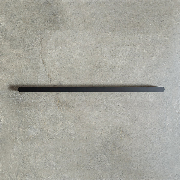 Alma Ascari Matte Black 800 Single Towel Rail