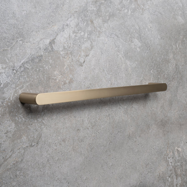 Alma Ascari Brushed Brass Gold 600 Single Towel Rail