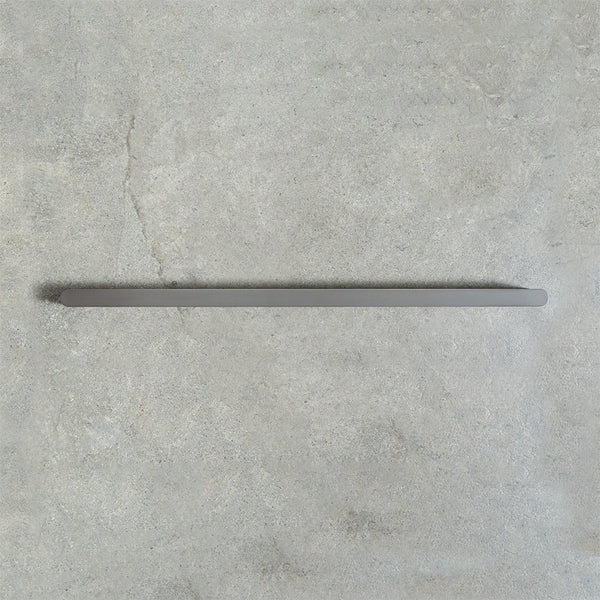 Alma Ascari Brushed Gunmetal 800 Single Towel Rail