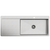 Alma Jayden MKII 1200x500 Single Bowl Tap Landing with Left Drain Board Sink