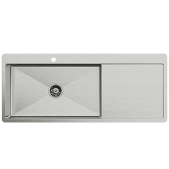 Alma Jayden MKII 1200x500 Single Bowl Tap Landing with Right Drain Board Sink