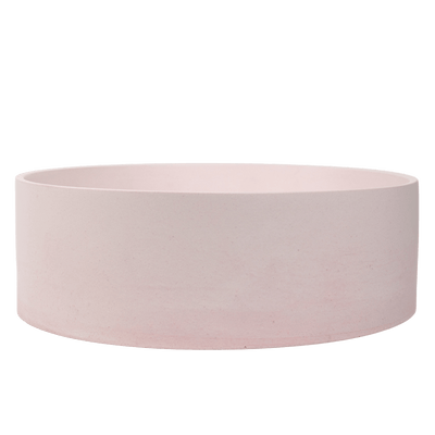 Cameron Champagne Pink Circle Concrete Basin