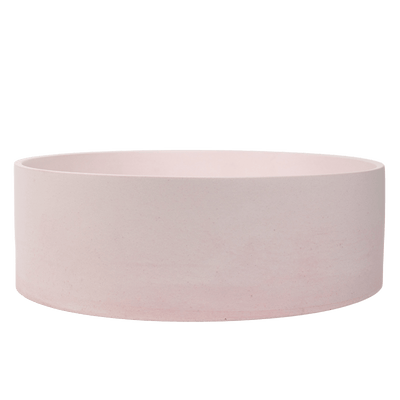 Buildmat Concrete Basin Champagne Pink Cameron Champagne Pink Circle Concrete Basin