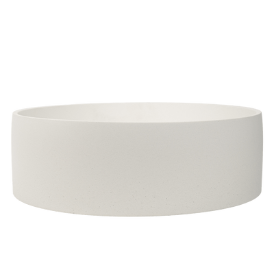 Alma Cameron Sea Salt White Circle Concrete Basin