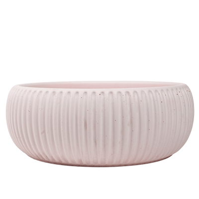 Alma Felda Champagne Pink Fluted Concrete Basin