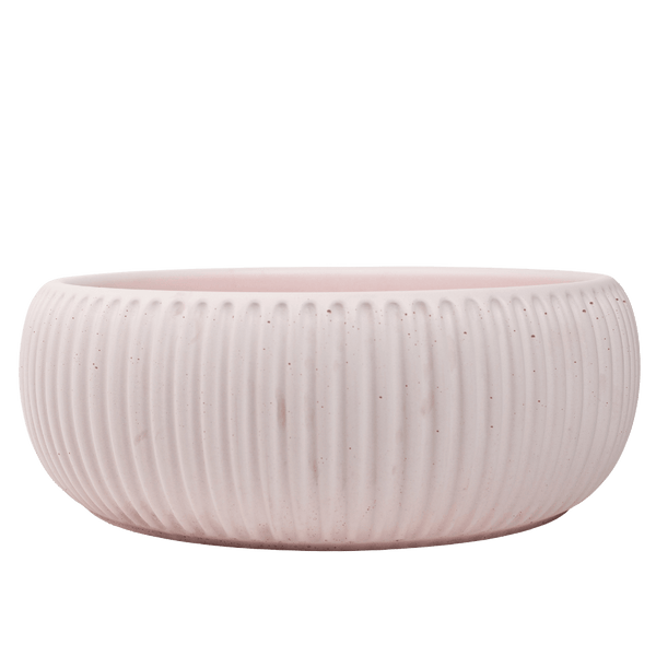 Alma Felda Champagne Pink Fluted Concrete Basin