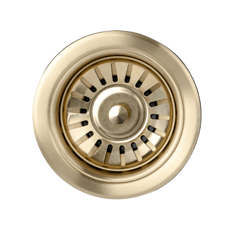 Buildmat Kitchen Accessories Angelo Brass Gold Sink Strainer