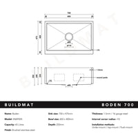 Buildmat Sink Stainless Steel Boden Belfast Stainless Steel Farmhouse Sink