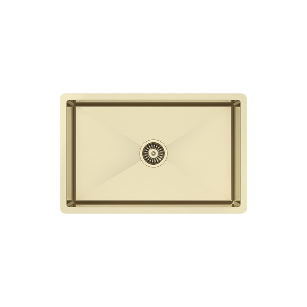 Buildmat Sink Brushed Brass Gold Brushed Brass Gold Avisa 700x450 Large Single Bowl Sink