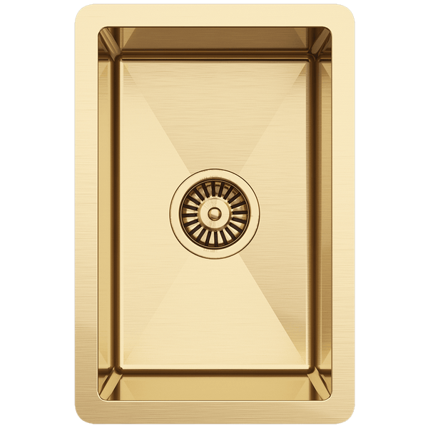 Buildmat Sink Brushed Brass Gold Brushed Brass Gold Jeeves 300x450 Single Bowl Butler Sink