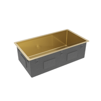 Buildmat Sink Brushed Brass Gold Brushed Brass Gold Marissa 810x450 XLarge Single Bowl Sink Trough