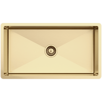 Buildmat Sink Brushed Brass Gold Brushed Brass Gold Marissa 810x450 XLarge Single Bowl Sink Trough