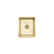 Alma Brushed Brass Gold Maya 380x450 Single Bowl Sink