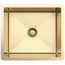 Buildmat Sink Brushed Brass Gold Brushed Brass Gold Penny 510x450 Single Bowl Sink