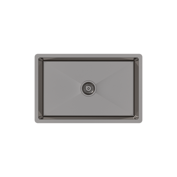 Buildmat Sink Brushed Gunmetal Brushed Gunmetal Avisa 700x450 Large Single Bowl Sink