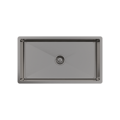 Buildmat Sink Brushed Gunmetal Brushed Gunmetal Marissa 810x450 XLarge Single Bowl Sink Trough