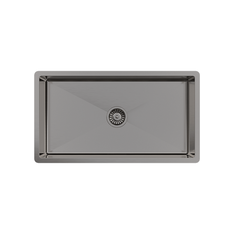 Buildmat Sink Brushed Gunmetal Brushed Gunmetal Marissa 810x450 XLarge Single Bowl Sink Trough