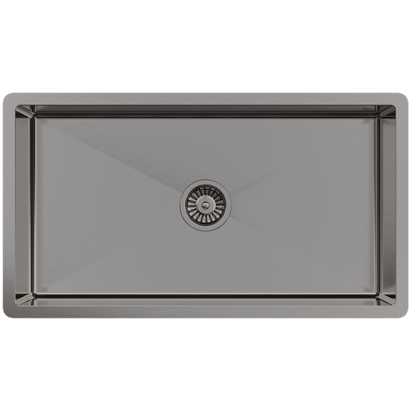 Buildmat Sink Brushed Gunmetal Brushed Gunmetal Marissa 810x450 XLarge Single Bowl Sink Trough