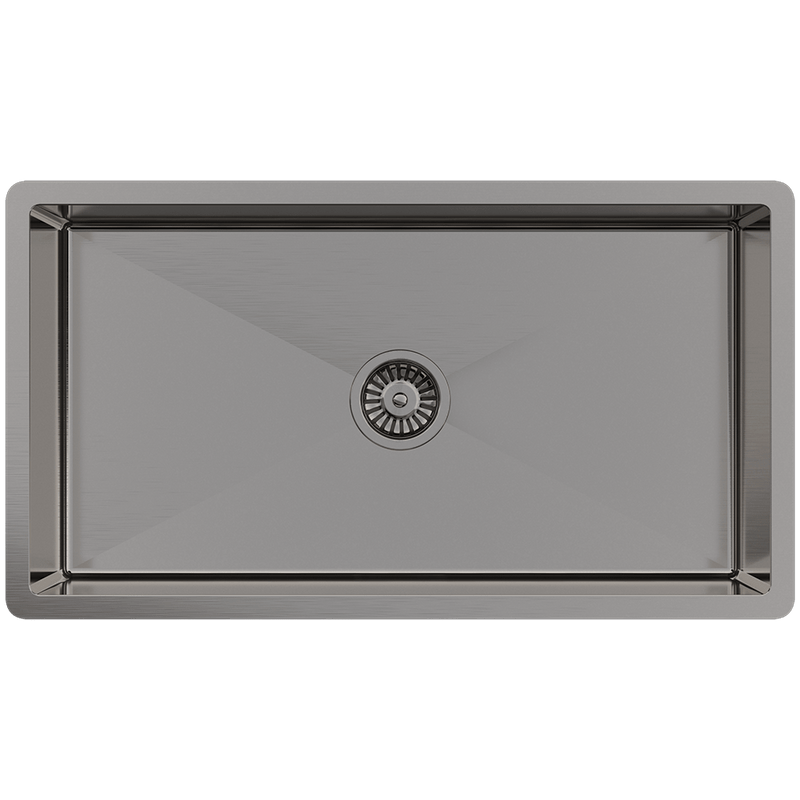 Buildmat Sink Brushed Gunmetal Brushed Gunmetal Marissa 810x450 XLarge Single Bowl Sink Trough