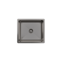 Alma Brushed Gunmetal Penny 510x450 Single Bowl Sink