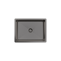Buildmat Sink Brushed Gunmetal Brushed Gunmetal Willow 600x450 Medium Single Bowl Sink