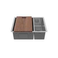 Buildmat Sink Stainless Steel Clara 595x450 Single & Mini Bowl Sink