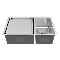 Buildmat Sink Stainless Steel Clifford 725x450 Single & 1/4 Bowl Sink