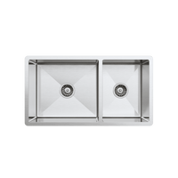 Buildmat Sink Stainless Steel Lincoln 825x450 Single +3/4 Bowl Sink