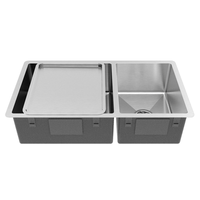 Buildmat Sink Stainless Steel Lincoln 825x450 Single +3/4 Bowl Sink