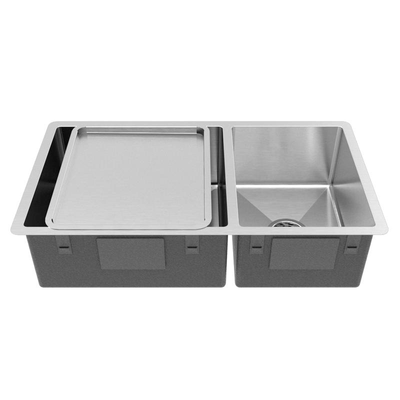 Buildmat Sink Stainless Steel Lincoln 825x450 Single +3/4 Bowl Sink