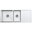 Buildmat Sink Stainless Steel Logan 1075x450 Single & Qtr Bowl with Drain Board Sink