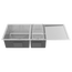 Buildmat Sink Stainless Steel Logan 1075x450 Single & Qtr Bowl with Drain Board Sink