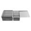 Buildmat Sink Stainless Steel Logan 1075x450 Single & Qtr Bowl with Drain Board Sink