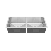 Buildmat Sink Stainless Steel Lucas 975x450 Double Bowl Sink