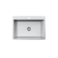 Alma Noah 700x500 Large Single Bowl Tap Landing Sink