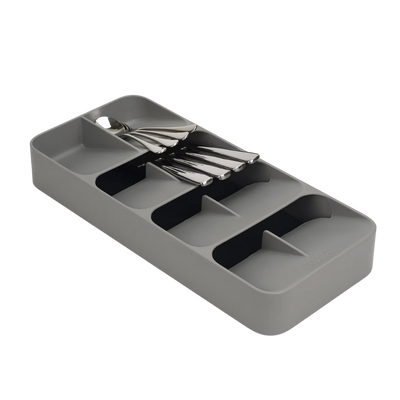 DrawerStore Large Cutlery Organiser Grey