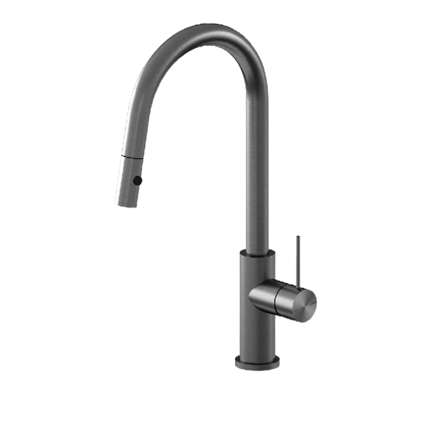 Nero Kitchen Mixer Mecca Brushed Gunmetal Pull Out Mixer